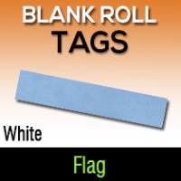 Blank White Roll Flag Tag